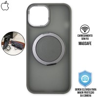 Capa iPhone 14 Pro - Metal Stand Fosca Magsafe Titanium Gray